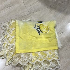 Lemon Yellow Shaded Dupatta