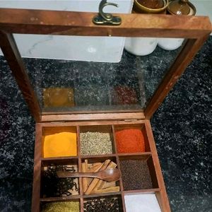 SPICE BOX WITH SPOON [NEW]