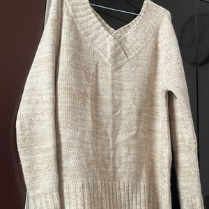 Woollen Cute Beige colour sweater