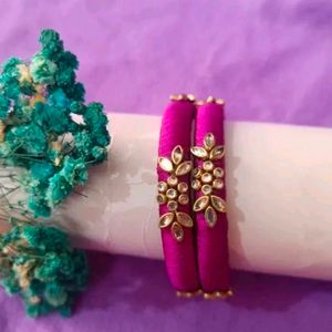 Silk Thread Bangles 🧵🦋