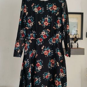 Zara Basic Midi floral Dress