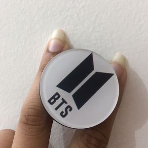 POPSOCKET BTS Logo Black And White Print