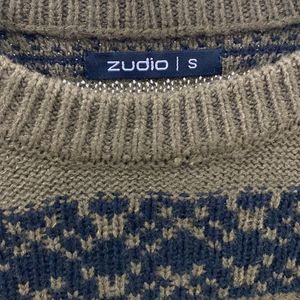 Zudio - Olive Green Cable Knit Sweater (Size S/38)