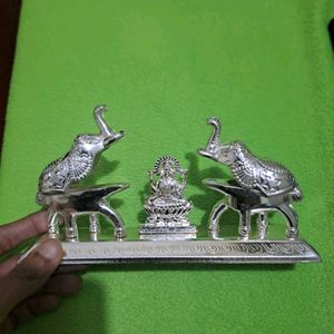 Metal Gajalakshmi Kumkum Stand