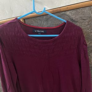 Allen Solly Purple Casual Top