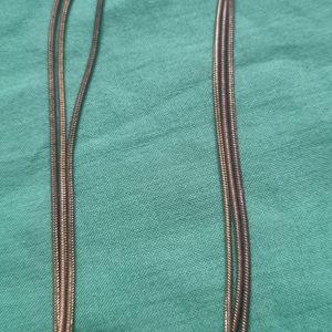 Branded Oxidized Matt Golden Necklace