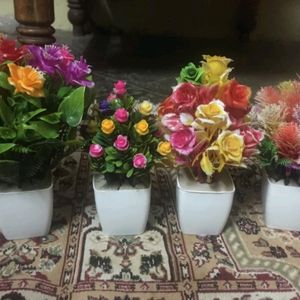 Artificial Flowers With Vase (4 Products)