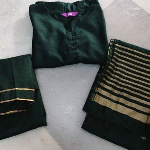 Libas Green Kurta Set