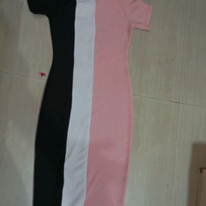 Colourblocked Chic Trendy Class Korean Style Dress