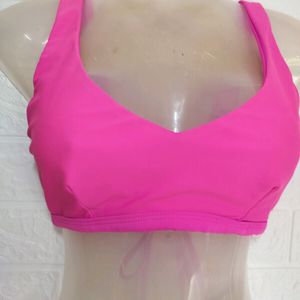 Pink Shein Bralette Top