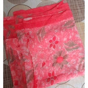 1 brand new sarees without fall and pico