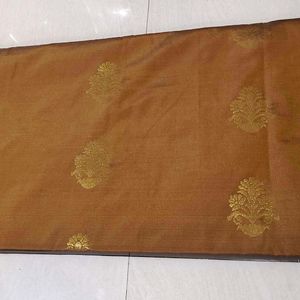 Mustard Yellow Silk Saree