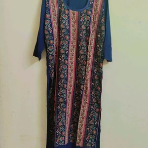 Blue Printed Kurti