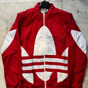 ADIDAS ORIGINALS RED JACKET BIG TREFOIL DESIGN