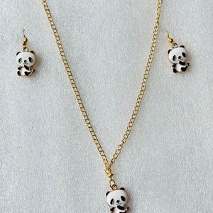 Girls Combo 2 Set Whit Earrings Necklaces