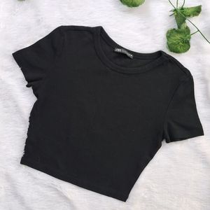 Zara Basic Crop Tee