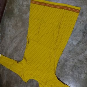 Yellow Kurti.  A Line Kurti.