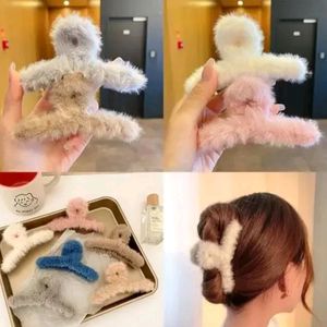 4 Pcs Fleece Fur Large Hair Clutchers