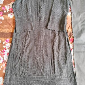 Chikanari Kurti With Jeans