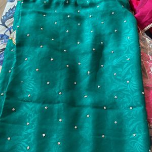 Sea Green Colour Saree