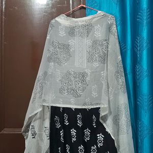 Ethnic Suit With Dupatta And Plazzo