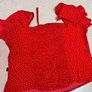 Red Roaster Crop Top