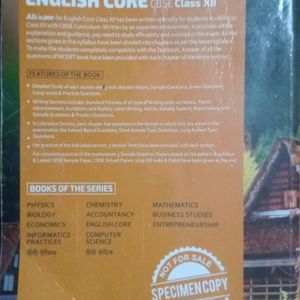 English Core CBSE 12th Guide Allinone