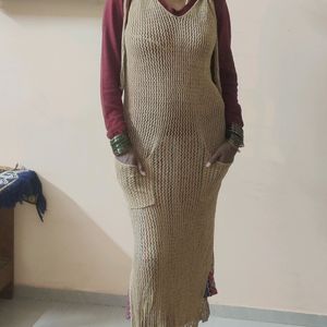 Crochet Wool Beech Wear Dress