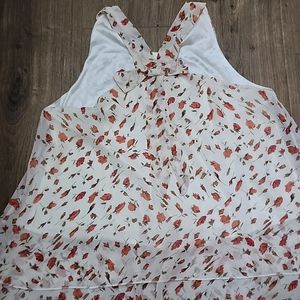 Floral Top With Stylized Back