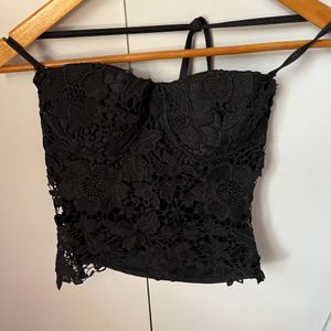 Lace Padded Swim Top