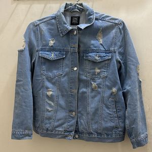 Denim Embroidered Jacket