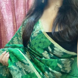 Green Banarasi Saree