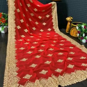 Beautiful Red Saree For Wedding