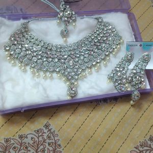 Fancy Jewellery, Party Wear Jewellery, Set , Neckl