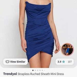 Trendyol Ruched Corset Dress