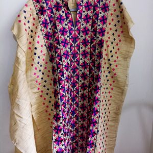 Half Stitched Jute Kurta Material