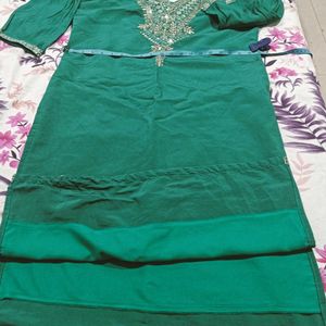 SALE!Kurta Set  Heavy Embroidery Front &Ba