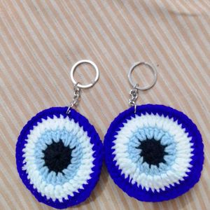 Crochet Evileye Keychain