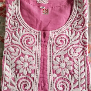 Lucknawi Embroidered chikankari Kurti New