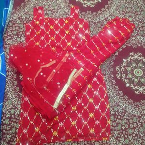 Newly Red Party Wear Heavy Sharara