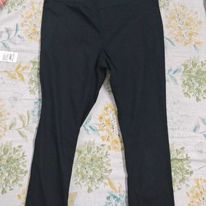 Black Slim Fit Cotton Pants