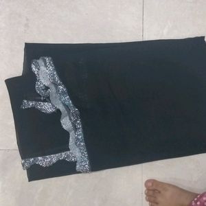 black anarkali 10 meter