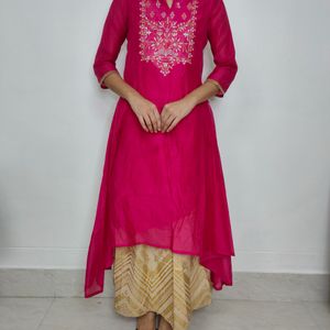 Rani Pink Kurta For Women