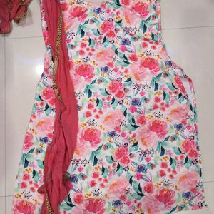 Xl Size Stiched Dress For Women With Dupatta And