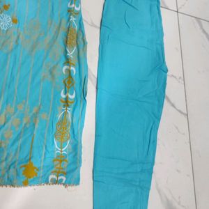 #Sale-Deal Cyan Blue Suit Set