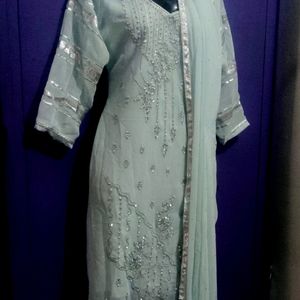 Embroidery work Kurta set Size issue