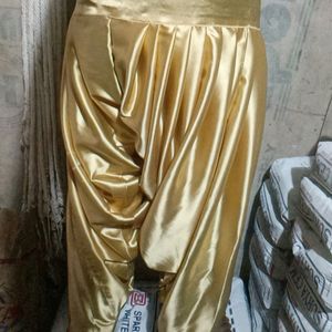 Satin Salwar Golden