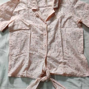 Intricate Schiffli Shirt