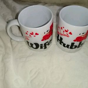 husband wife tea cups