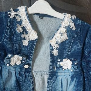 1 Year Girl Denim Shrug